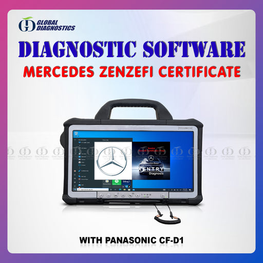 Mercedes XENTRY ZenZefi Certificate with Laptop
