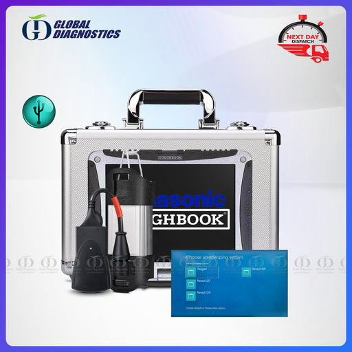 2-IN-1 RENAULT CAN Clip & PEUGEOT PP2000 Diagbox Full System with Flight Case