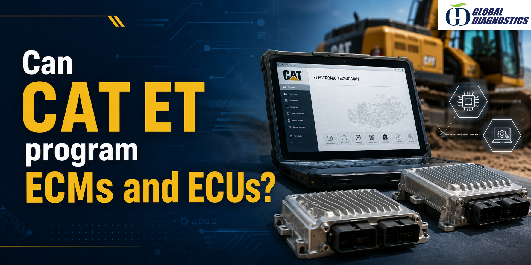 Can JCB ServiceMaster program ECUs?