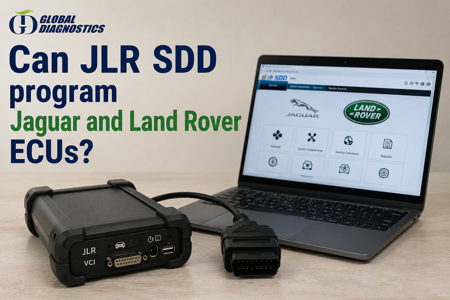 Can JLR SDD program Jaguar and Land Rover ECUs?