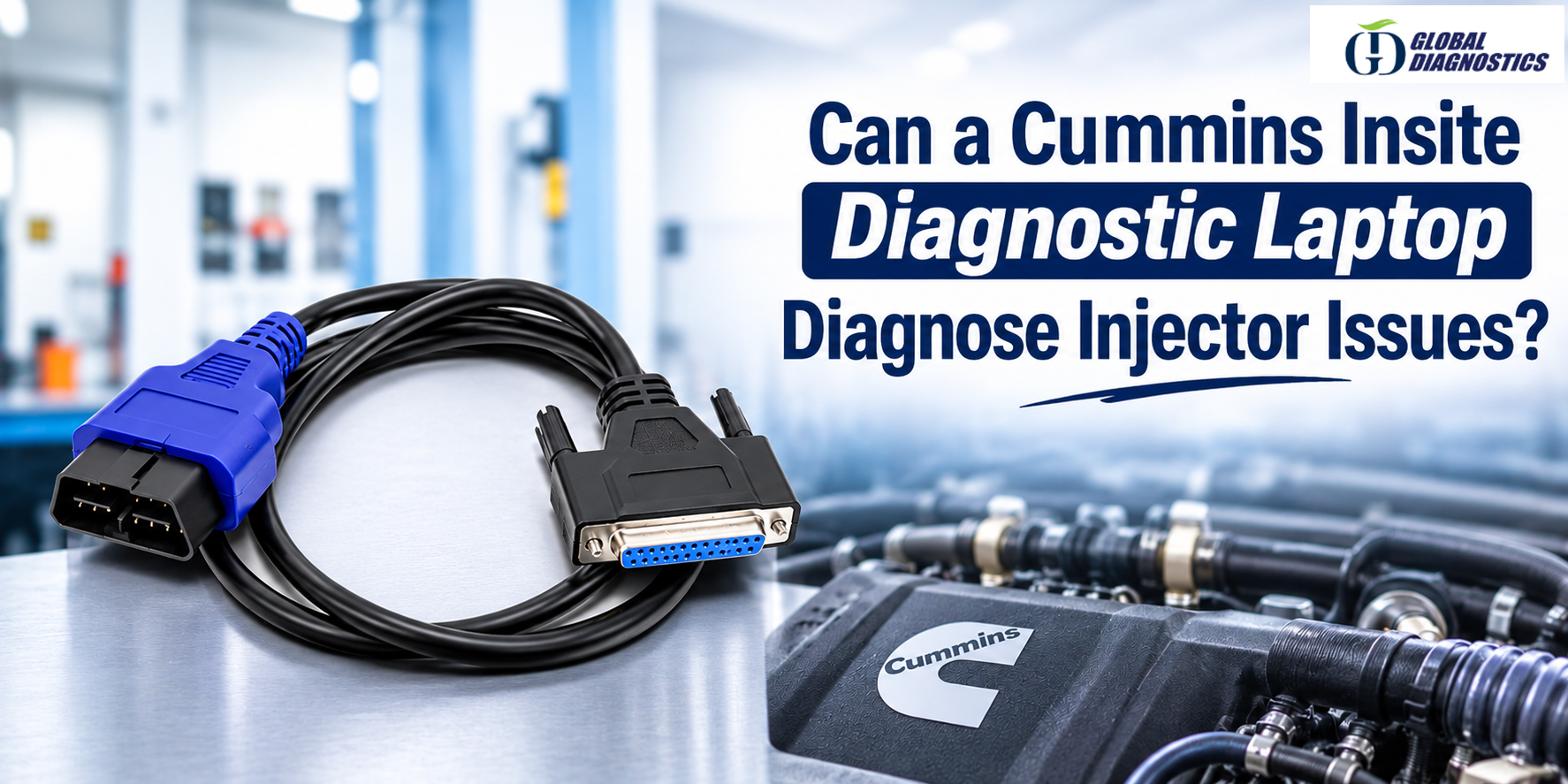 Can a Cummins Insite Diagnostic Laptop Diagnose Injector Issues?