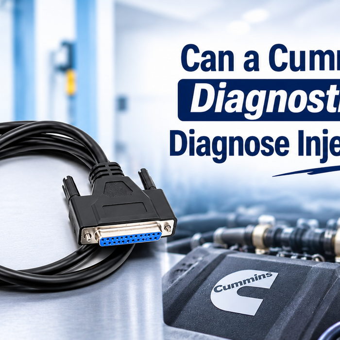 Can a Cummins Insite Diagnostic Laptop Diagnose Injector Issues?