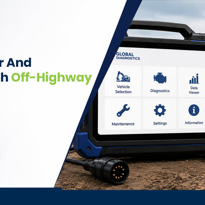 Industrial Power And Diagnostics With Off-Highway Diagnostic Tool