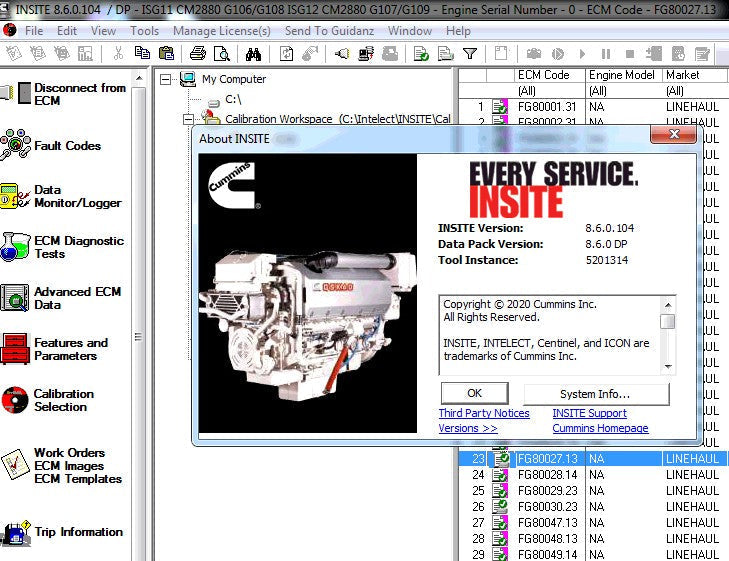 INLINE 6 Dealer Diagnostic After-Treatment System with Flash Calibration Programming for CUMMINS 
