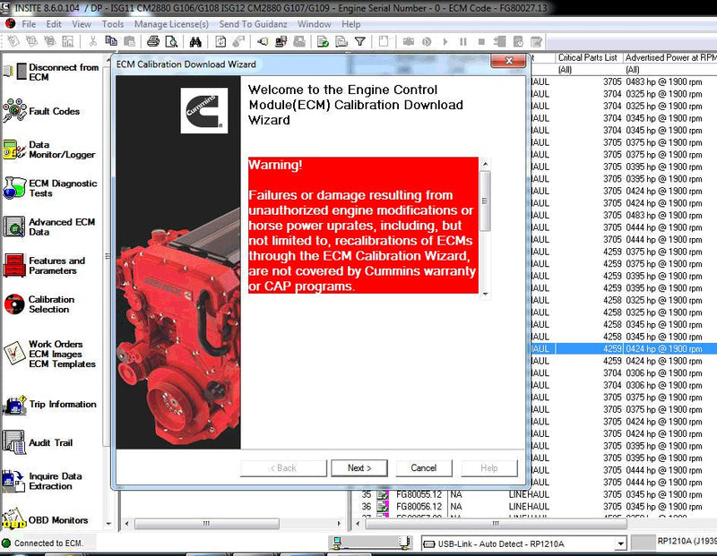 INLINE 6 Dealer Diagnostic After-Treatment System with Flash Calibration Programming for CUMMINS 