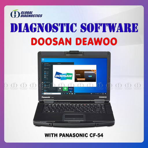 Doosan Daewoo Diagnostics Software with Laptop 