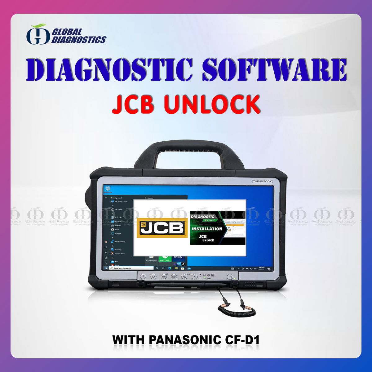 JCB Dealer Diagnostic Service & Parts Laptop (Compatible with DLA 1 and ...