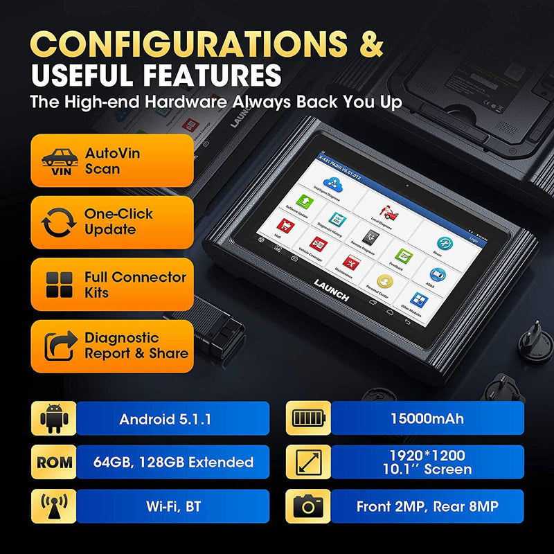 LAUNCH X431 PAD III V PRO Diagnostic Tool Key Coding Calibration & Programming Kit 