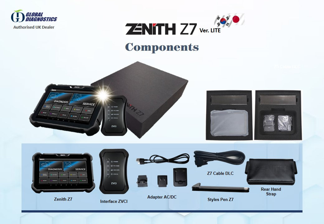ZENITH Z7 LITE - Advanced Diagnostics Online Programming Coding