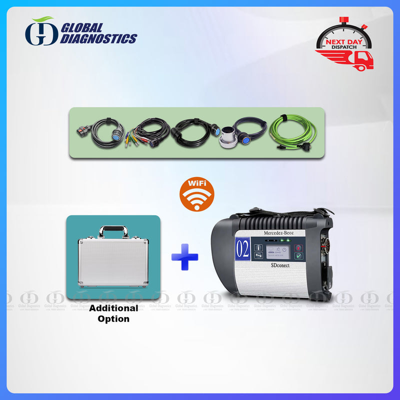 DUAL-BOOT Mercedes Benz Daimler Star Xentry [Car & Van + Truck]  SDConnect C4 DOIP |-Full Diagnostics System with Flight Case 