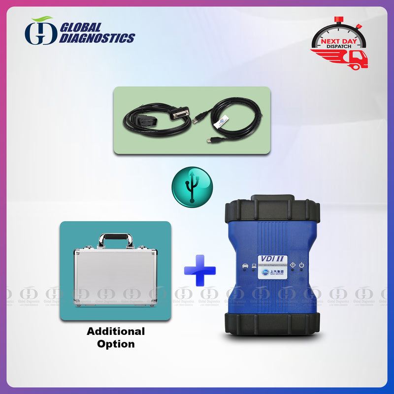 MG VDS SIPS Dealer Diagnostics Programming with VDI-II | Full Diagnostics System with Flight Case 