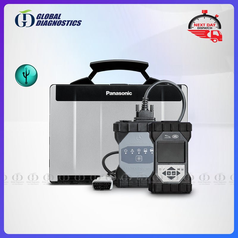 2-in-1 Genuine Mercedes Star Xentry C6 VCI + JLR DOIP VCI Dealer Diagnostics System for Mercedes Benz Jaguar Land Rover 
