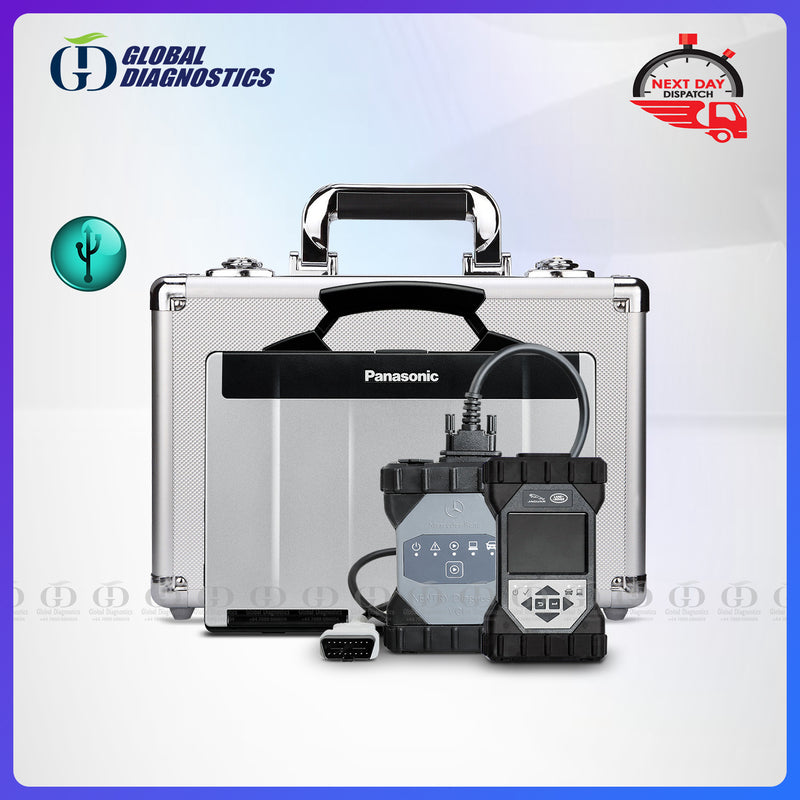 2-in-1 Genuine Mercedes Star Xentry C6 VCI + JLR DOIP VCI Dealer Diagnostics System for Mercedes Benz Jaguar Land Rover (With Flight Case) 