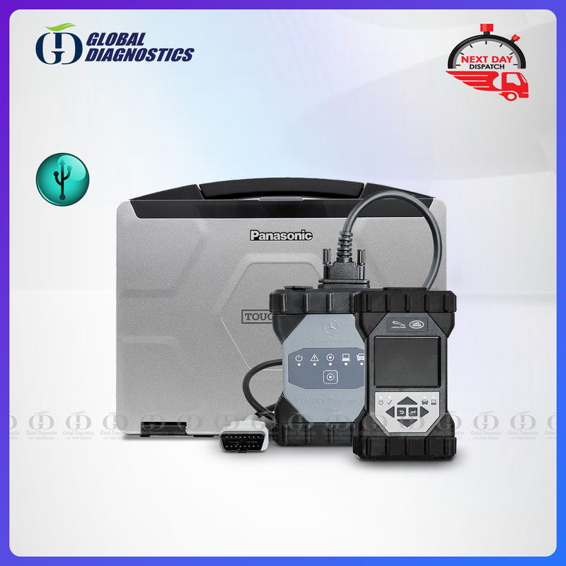 2-in-1 Genuine Mercedes Star Xentry C6 VCI + JLR DOIP VCI Dealer Diagnostics System for Mercedes Benz Jaguar Land Rover 