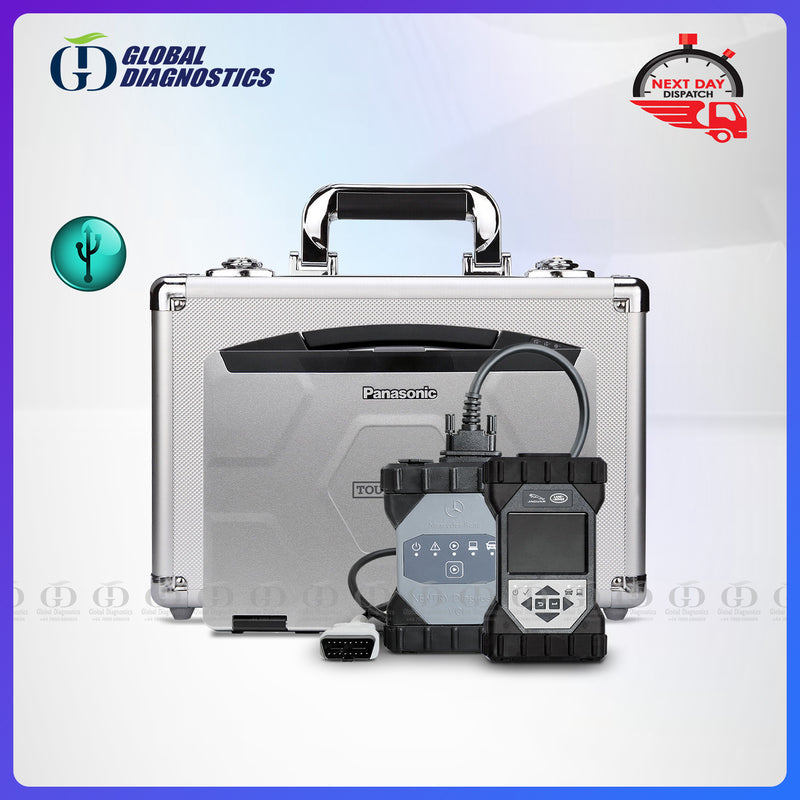 2-in-1 Genuine Mercedes Star Xentry C6 VCI + JLR DOIP VCI Dealer Diagnostics System for Mercedes Benz Jaguar Land Rover (With Flight Case) 