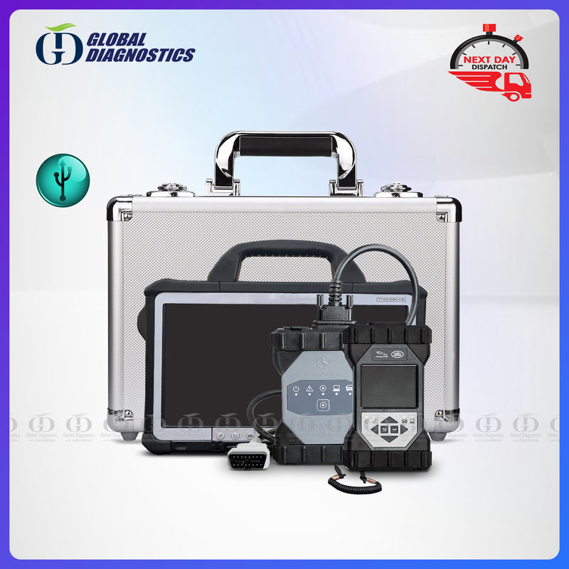 2-in-1 Genuine Mercedes Star Xentry C6 VCI + JLR DOIP VCI Dealer Diagnostics System for Mercedes Benz Jaguar Land Rover (With Flight Case) 