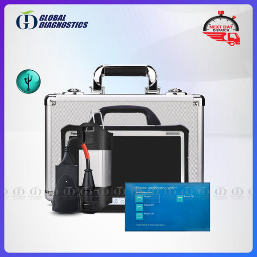 2-IN-1 RENAULT CAN Clip & PEUGEOT PP2000 Diagbox Full System with Flight Case 