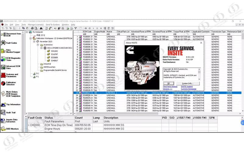 Cummins Insite Dealer Diagnostics After-Treatment Programming  Laptop (Compatible with Inline 6 and Inline 7) 