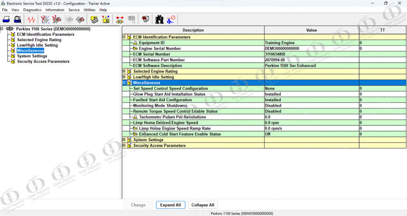 PERKINS EST Diagnostic Service & Programming Laptop 