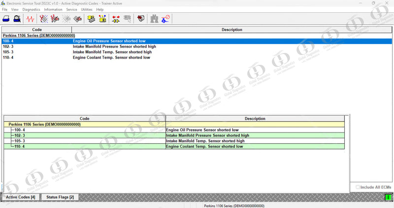 PERKINS EST Diagnostic Service & Programming Laptop 