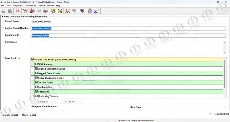 PERKINS EST Diagnostic Service & Programming Laptop 