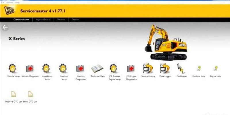 JCB ServiceMaster DLA Dealer Diagnostic System 