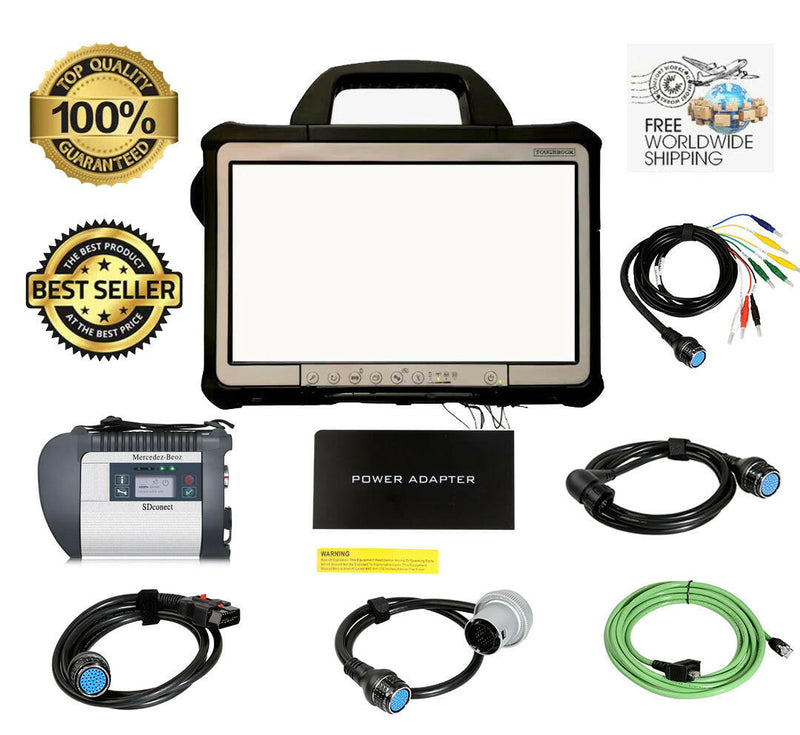 DUAL-BOOT Mercedes Benz Daimler Star Xentry [Car & Van + Truck]  SDConnect C4 DOIP |-Full Diagnostics System with Flight Case 